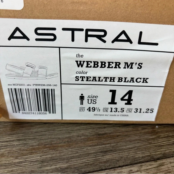 Astral men’s sandals NEW - Picture 8 of 10